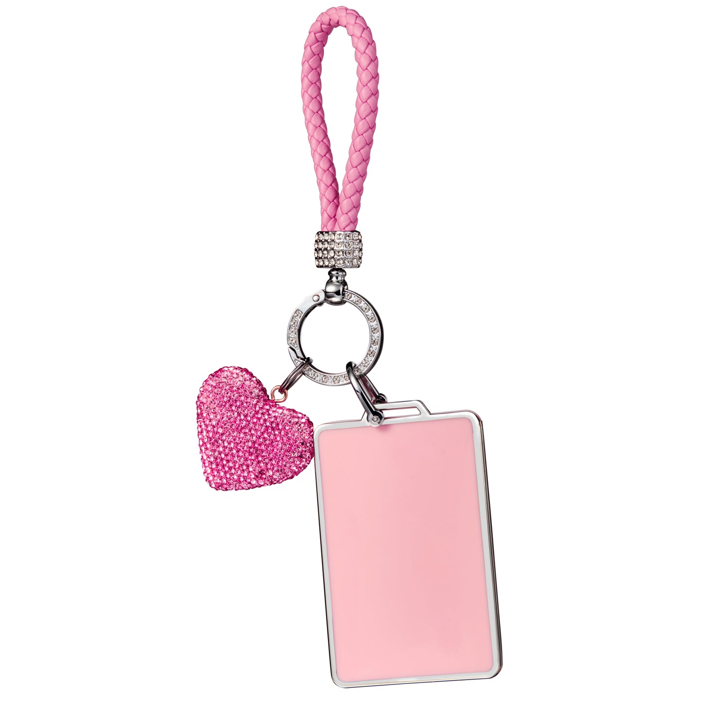 Crystal Heart Bling Tesla Key Card Holder