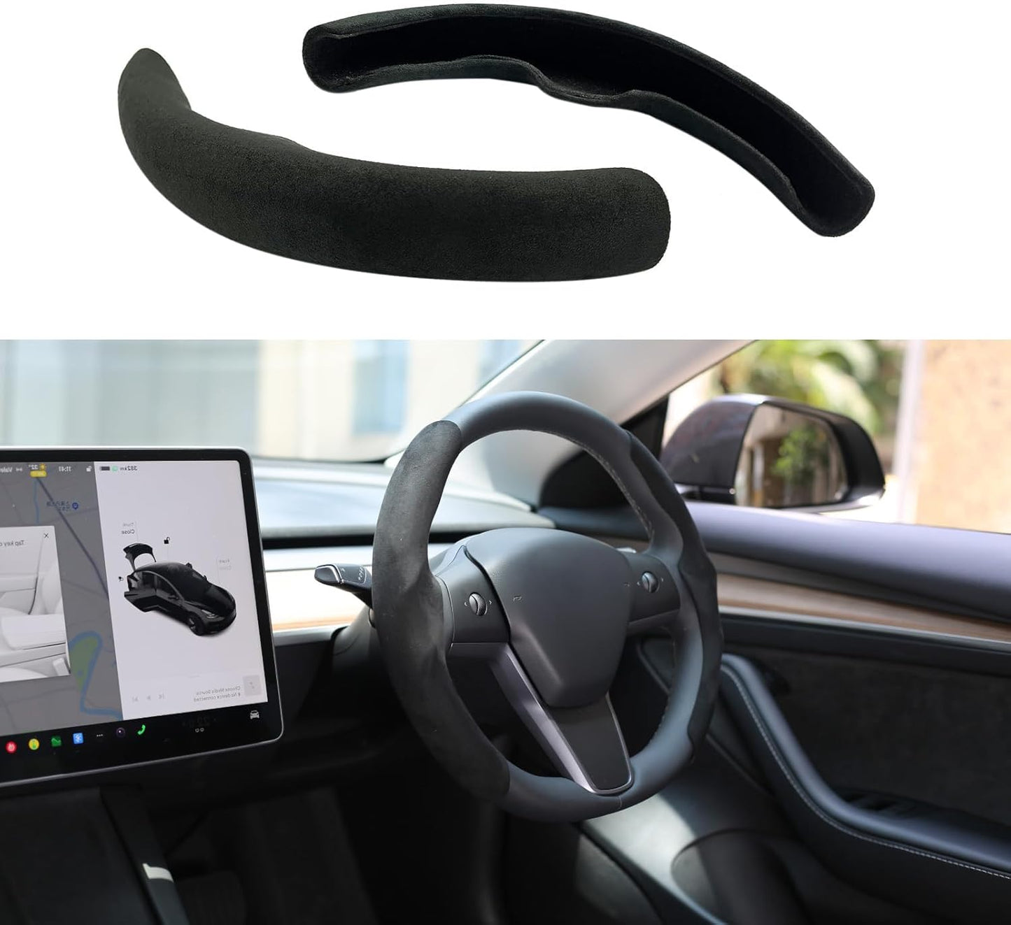 Tesheer Steering Wheel Cover for Tesla 2017-2023 Model 3/Y