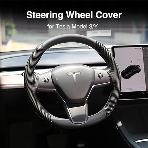 Tesheer Steering Wheel Cover for Tesla 2017-2023 Model 3/Y