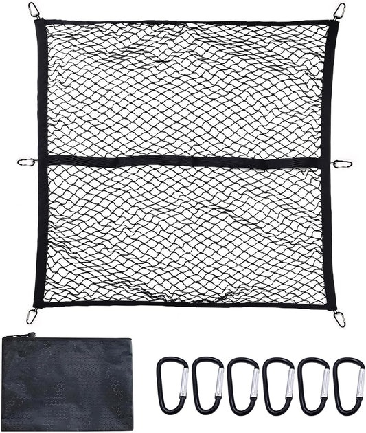 Tesheer 4’×4’ Highly Elastic Cargo Net for Pickup Truck Bed