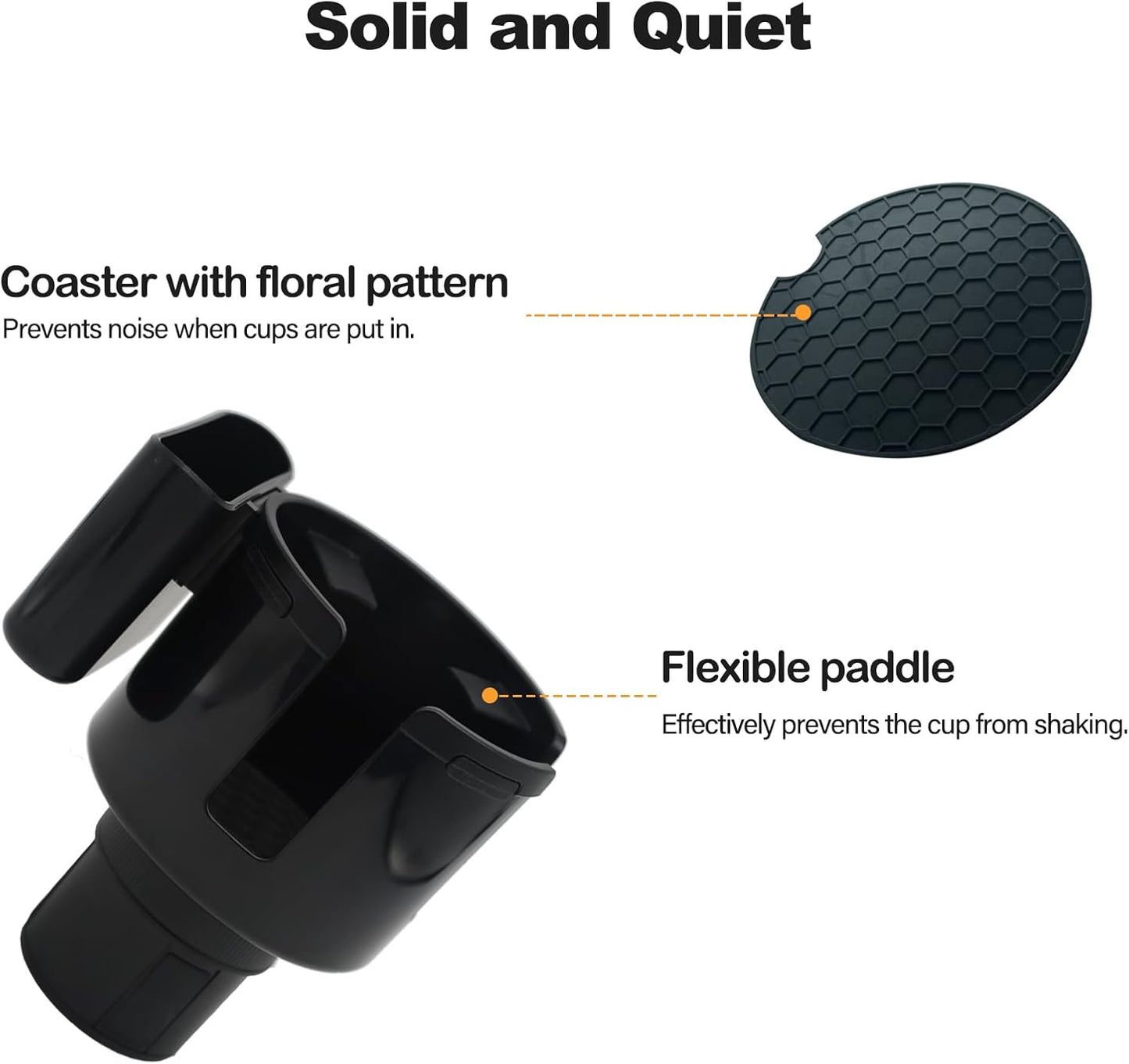 Tesheer Adjustable Cup Holder Expander for Tesla Model 3 & Model Y