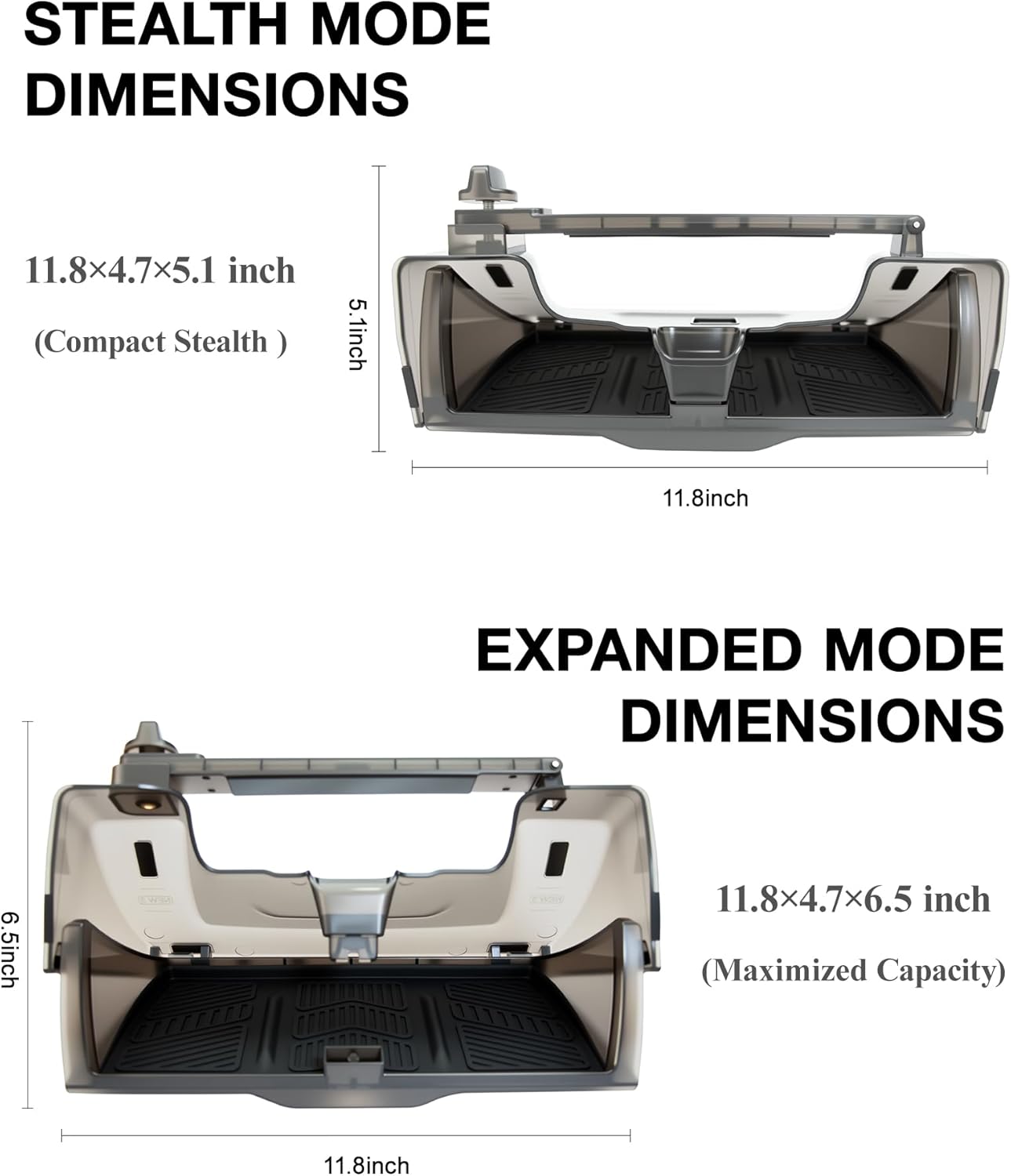 Hidden Under-Screen Storage Box Compatible with Tesla Model 3 Highland & Model Y Juniper