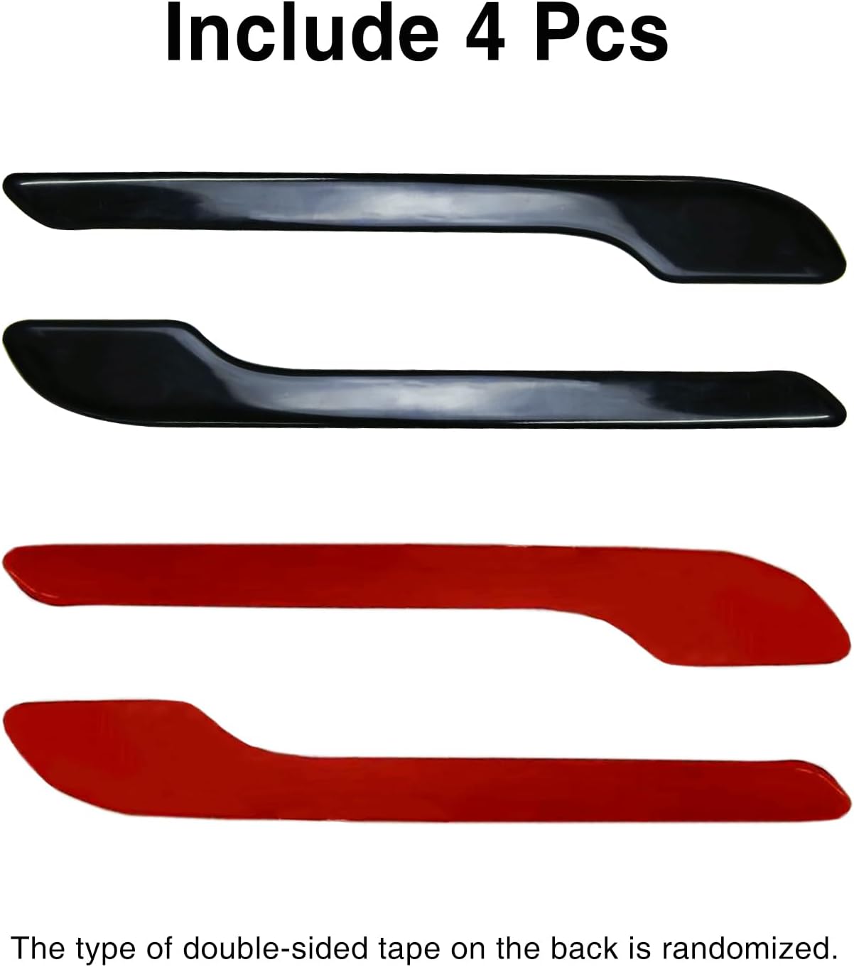 Tesheer Glossy Black Resin Door Handle Covers for Tesla Model 3/Y – 4PCS