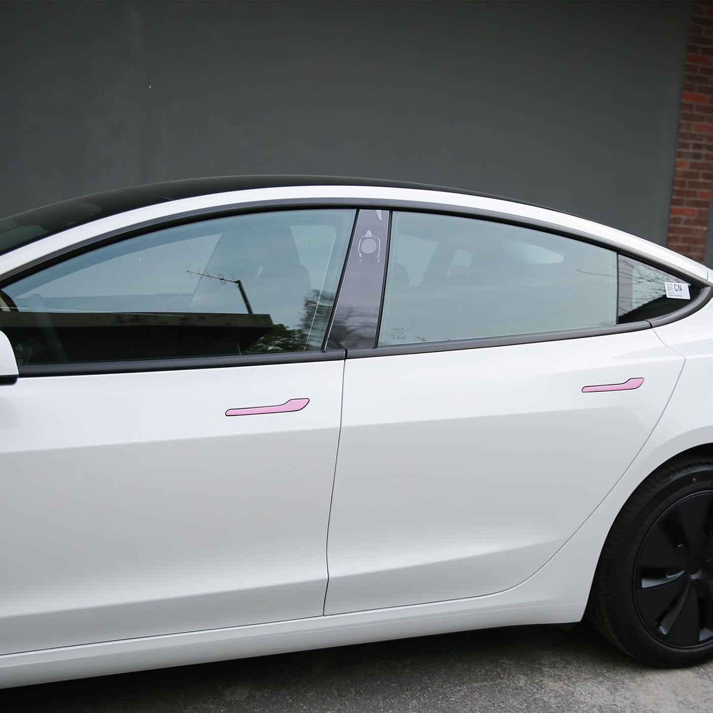 Tesheer Pink Resin Door Handle Covers for Tesla Model 3/Y – 4PCS