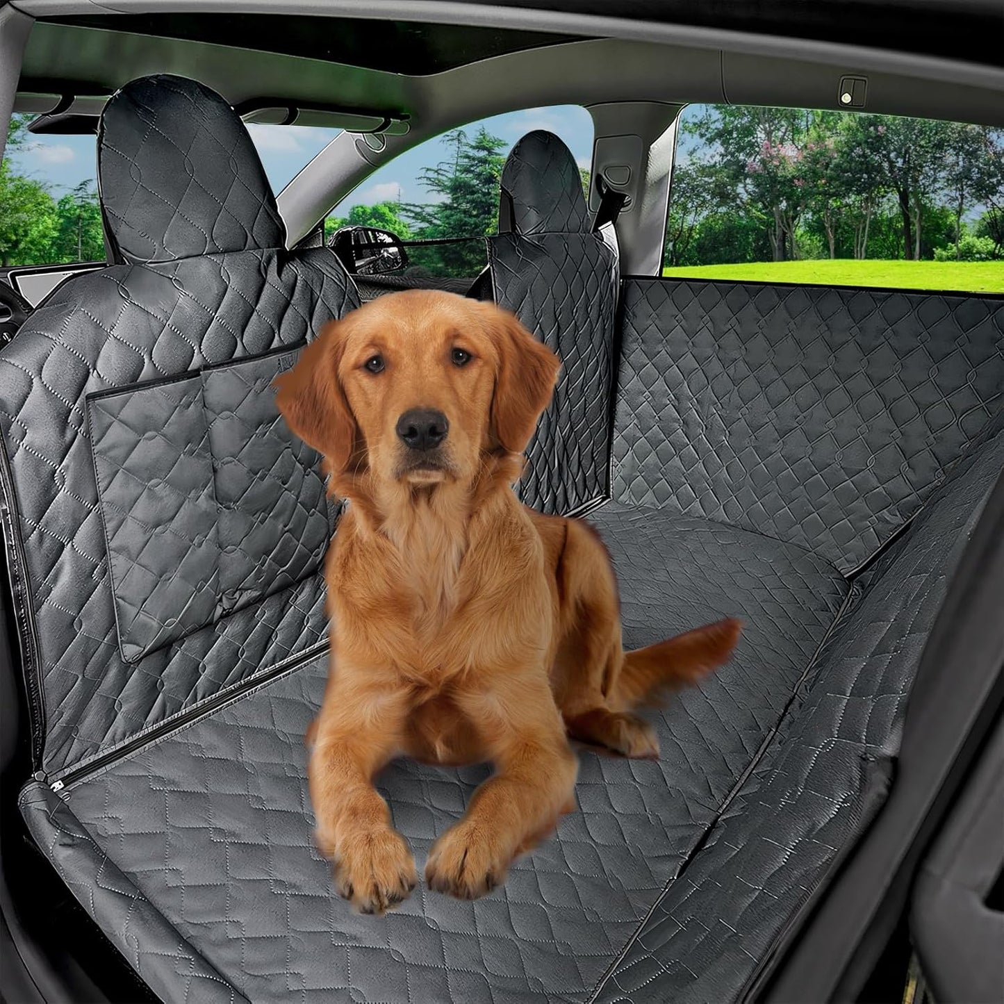 Tesheer Waterproof Non-Slip Dog Car Seat Cover