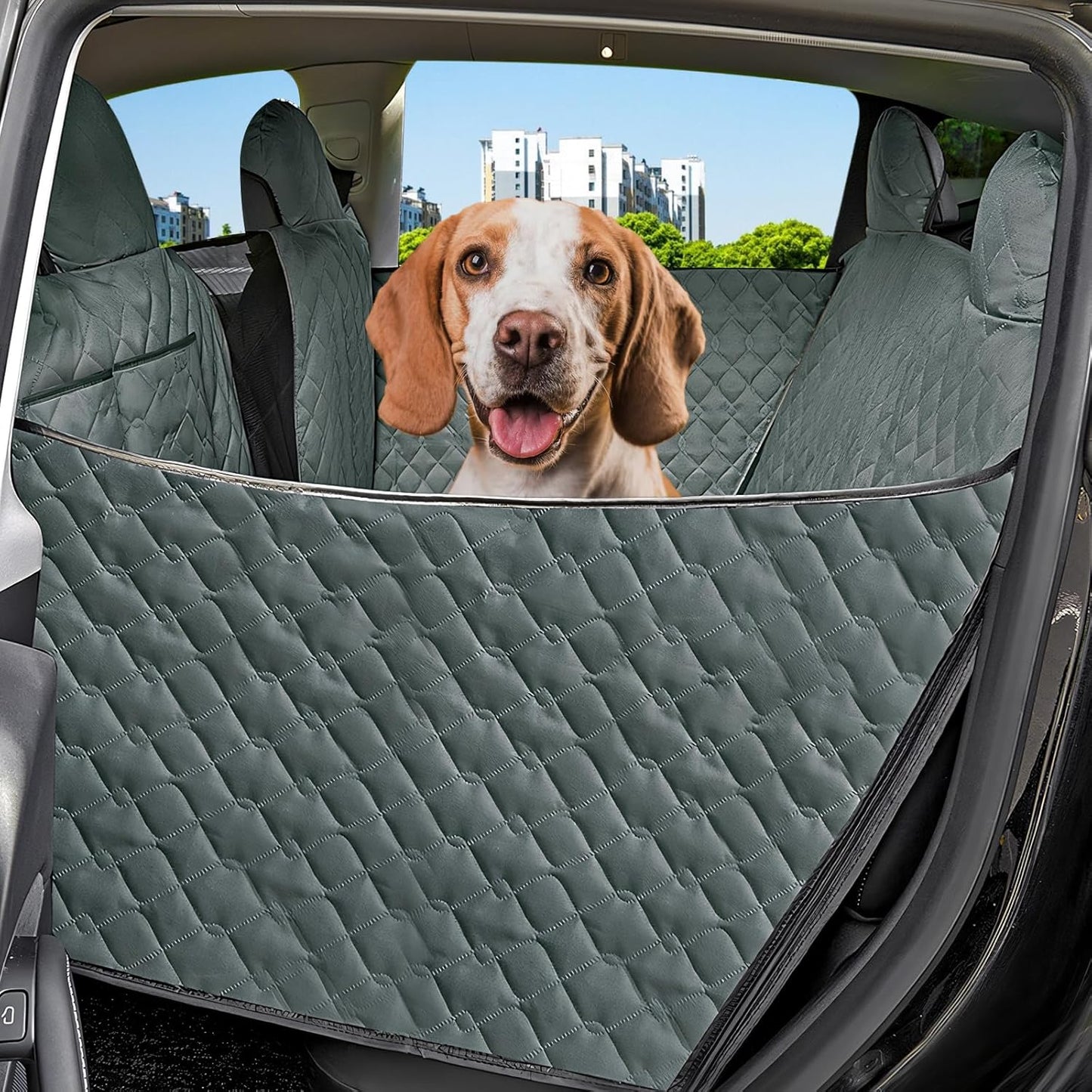 Tesheer Waterproof Non-Slip Dog Car Seat Cover