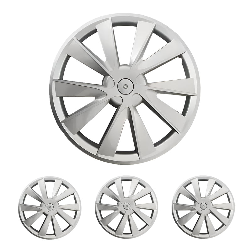 Tesheer for Tesla Model 3 Hubcaps Wheel Covers 18 Inch Snap 2019-2023 HubCaps Replacement Set of 4 Car Accessories (Blade)