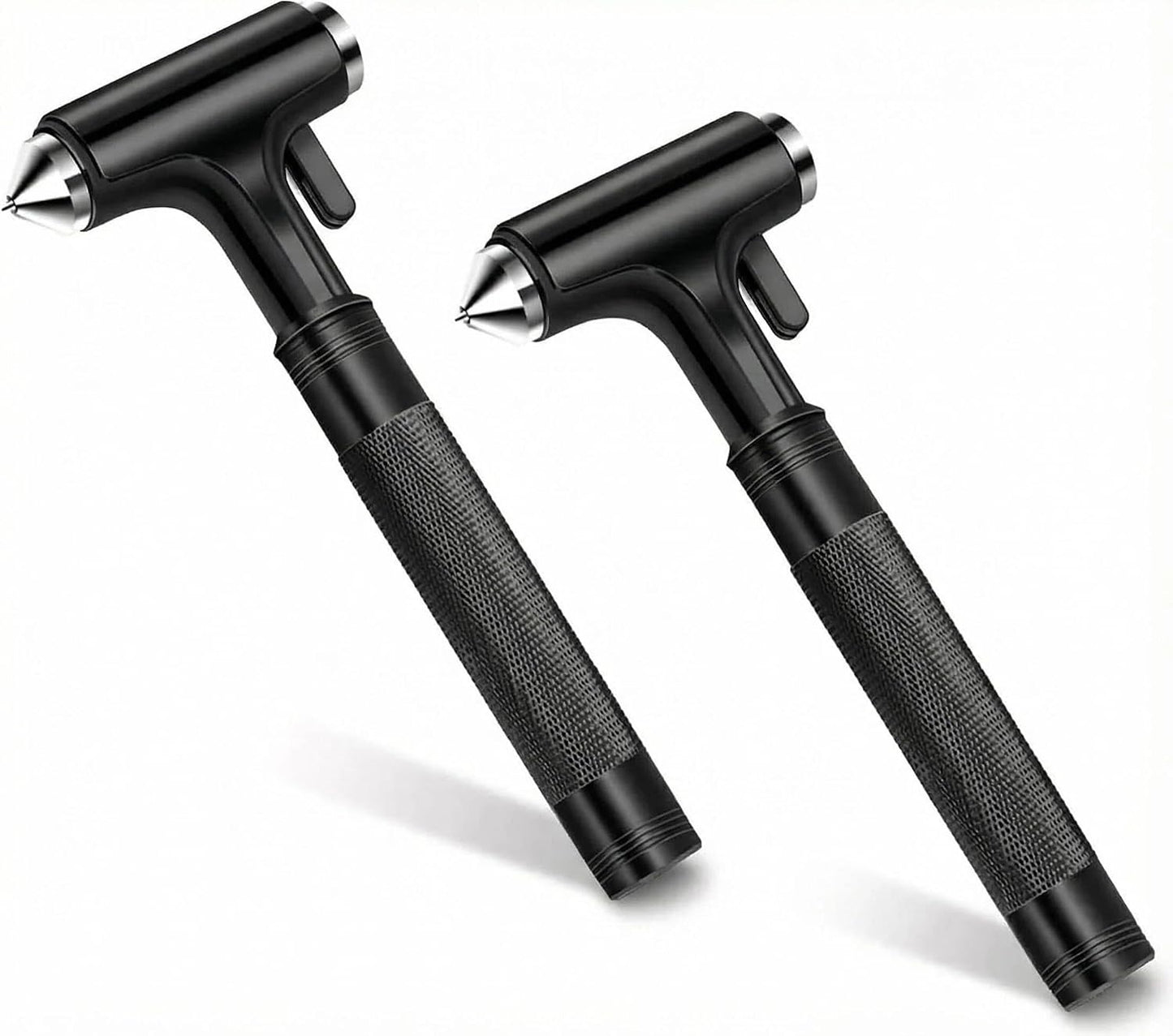 Tesheer 2-Pack Car Window Breaker & Seatbelt Cutter Emergency Escape Hammers – Black