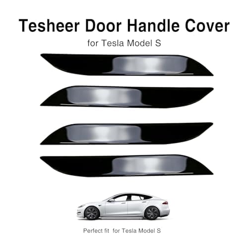 Tesheer Door Handle Sticker for Tesla Model S 2017-2024 4Pcs