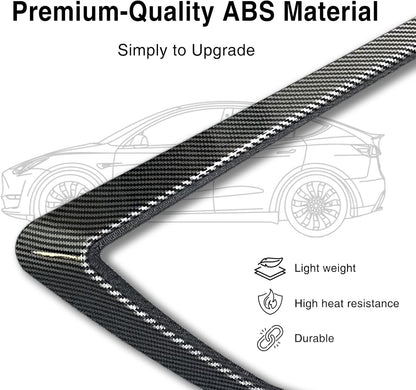 Tesheer ABS Front Fog Light Trim Cover for Tesla Model 3 2017-2023 Tesheer