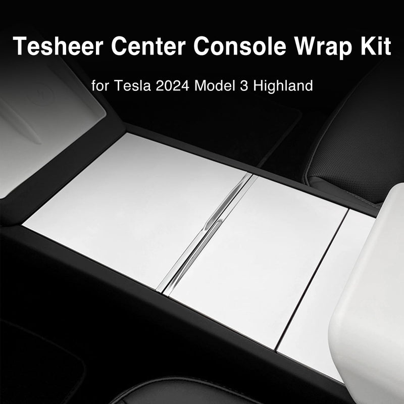 Tesheer PVC Center Console Wrap Kit for 2024 Tesla Model 3 Highland