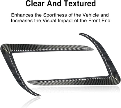Tesheer ABS Front Fog Light Trim Cover for Tesla Model 3 2017-2023 Tesheer