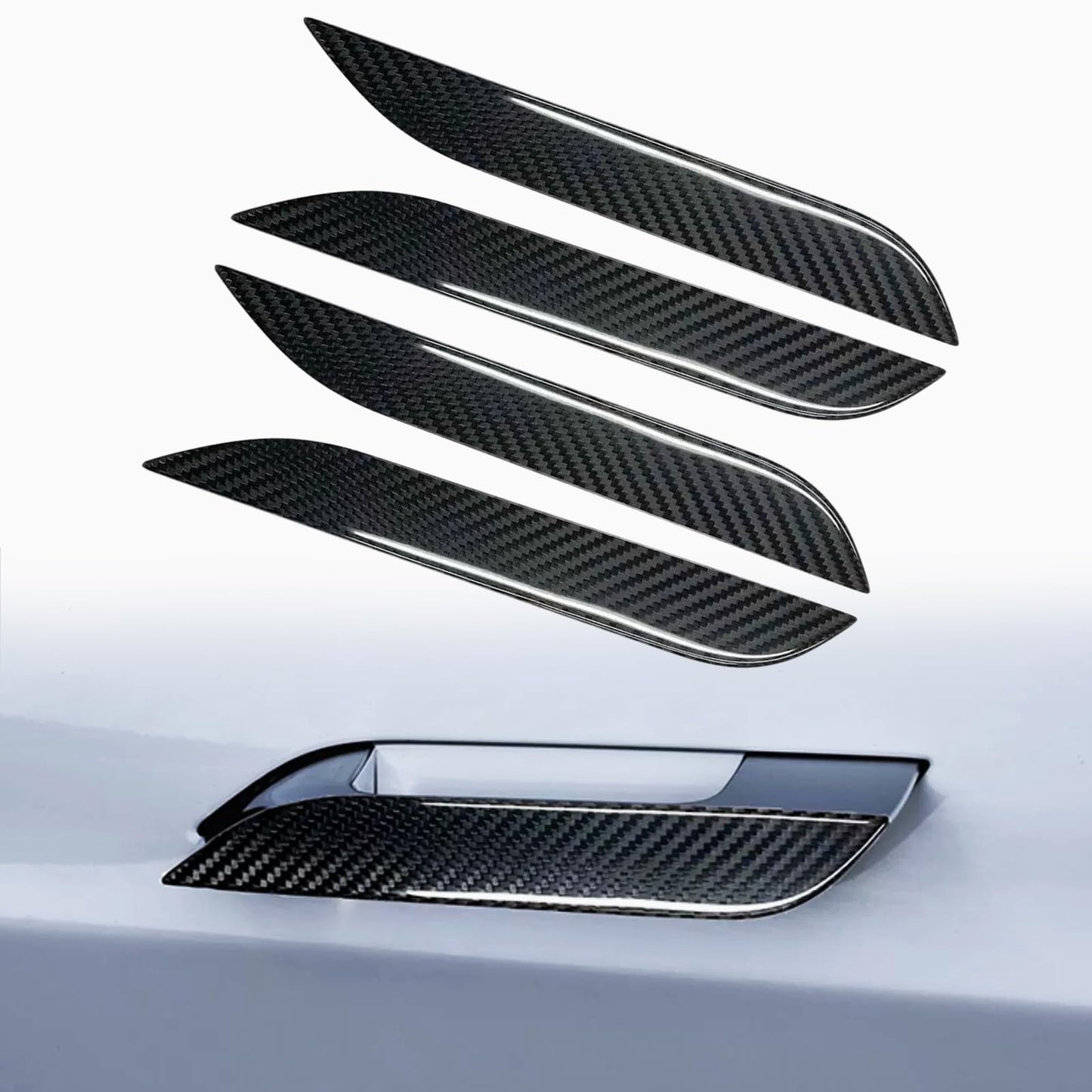 Tesheer Door Handle Sticker for Tesla Model S 2017-2024 4Pcs