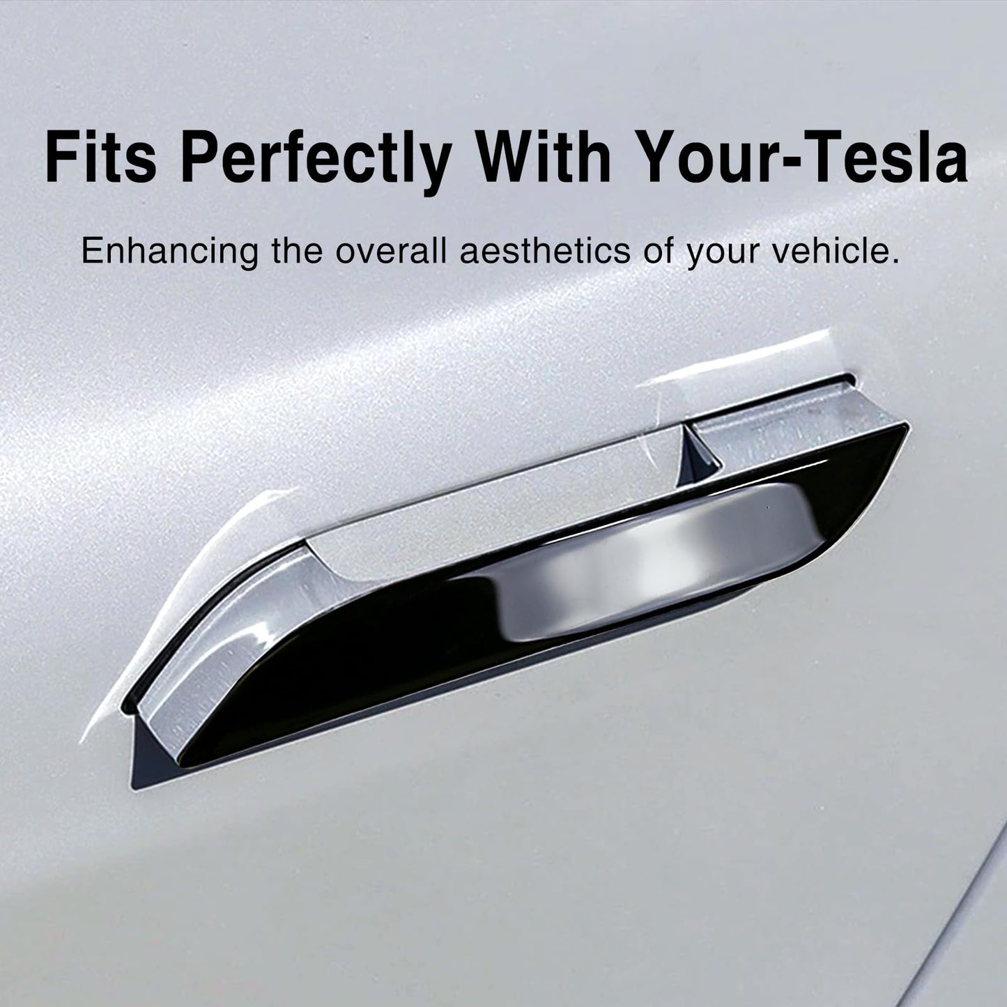 Tesheer Door Handle Sticker for Tesla Model S 2017-2024 4Pcs