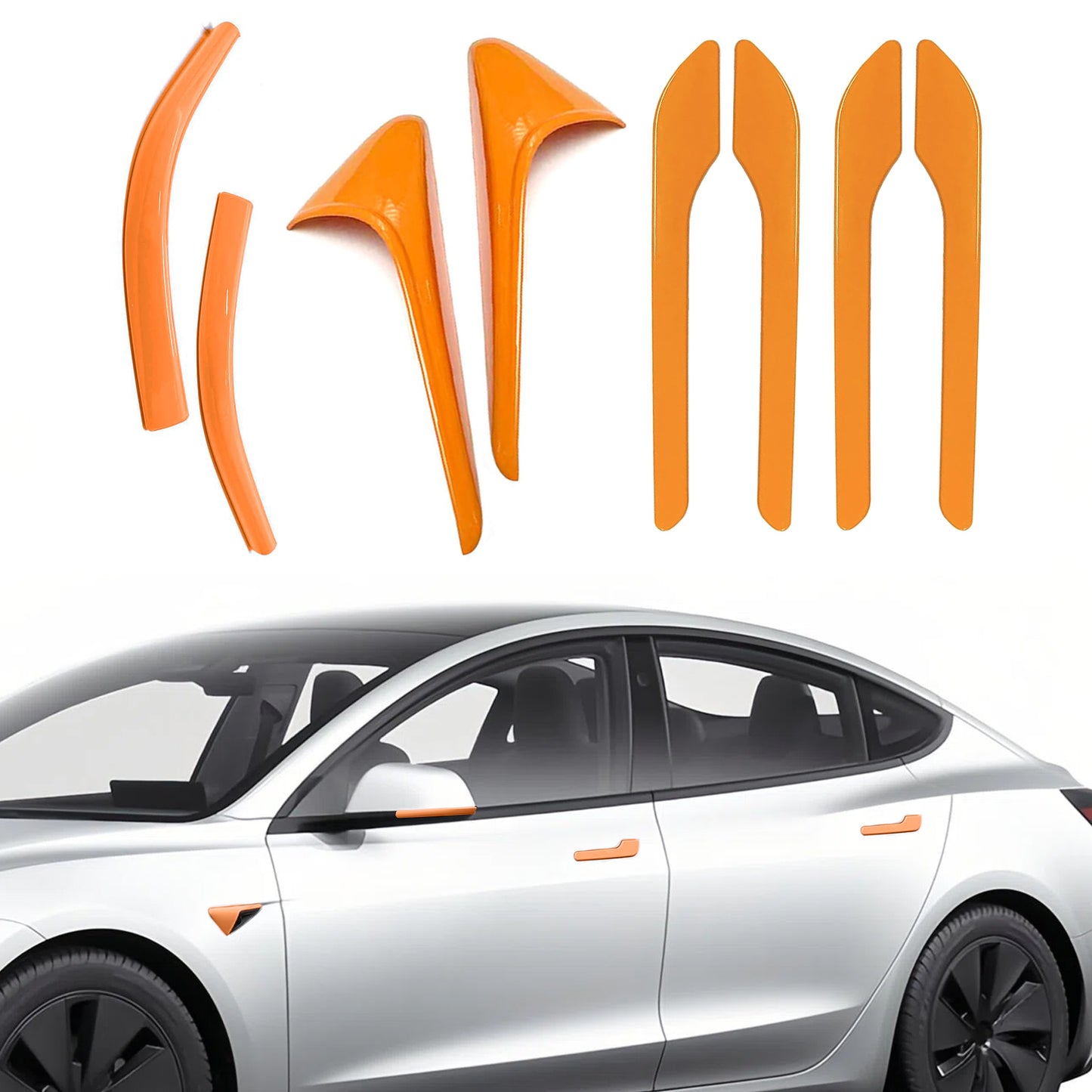 8-piece Model 3 Highland exterior accessories kit
