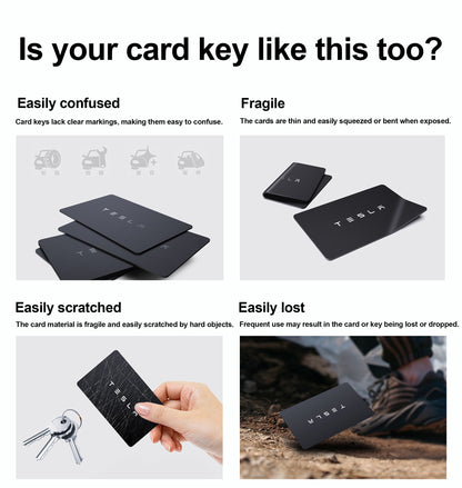 Tesheer Bling Key Card Holder for Tesla Model S/X/3/Y Cybertruck Tesheer