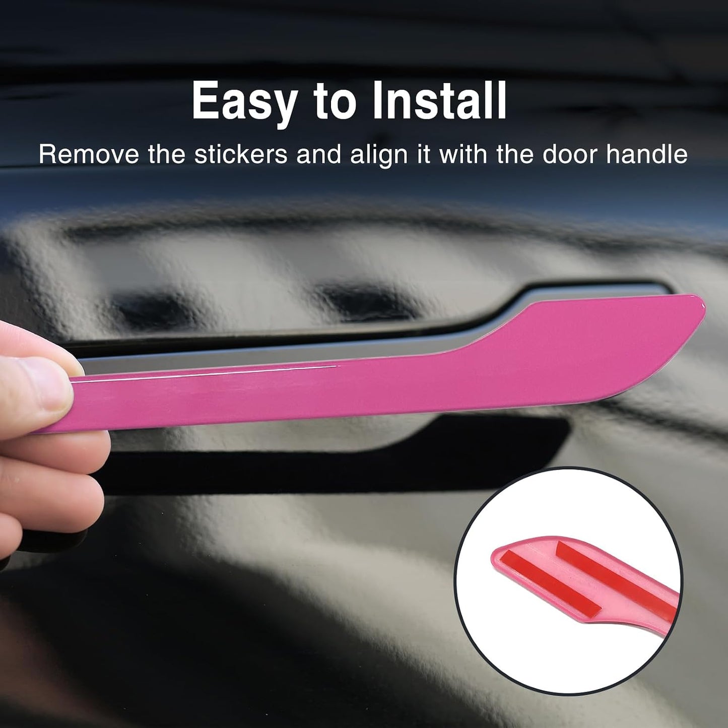 Tesheer Beet Purple Door Handle Covers for Tesla Model 3/Y – ABS, 4PCS