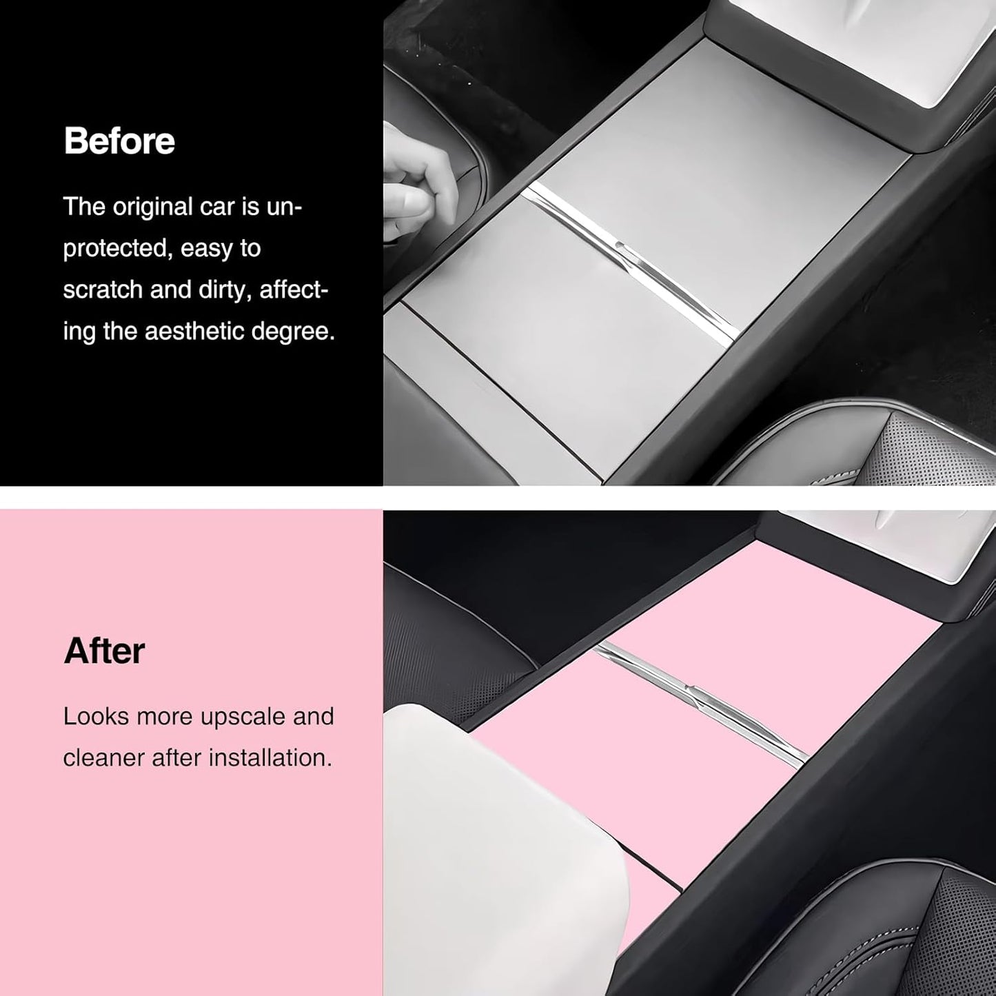 Tesheer PVC Center Console Wrap Kit for Tesla Model 3 Highland