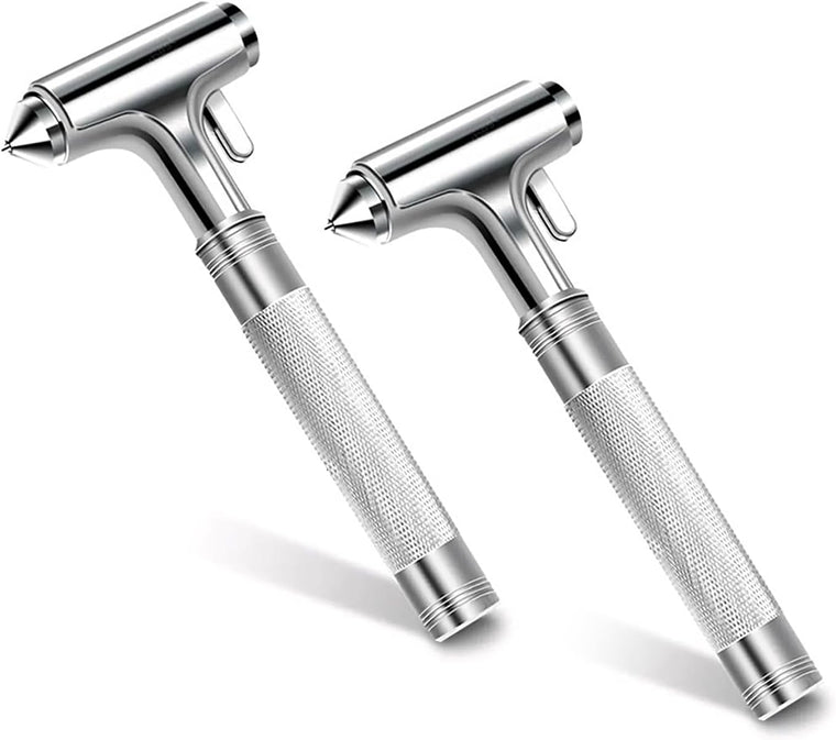 Tesheer gold 2-pack car window breaker and seatbelt cutter