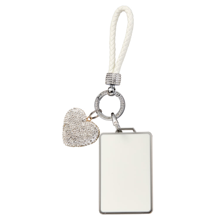 Crystal Heart Bling Tesla Key Card Holder