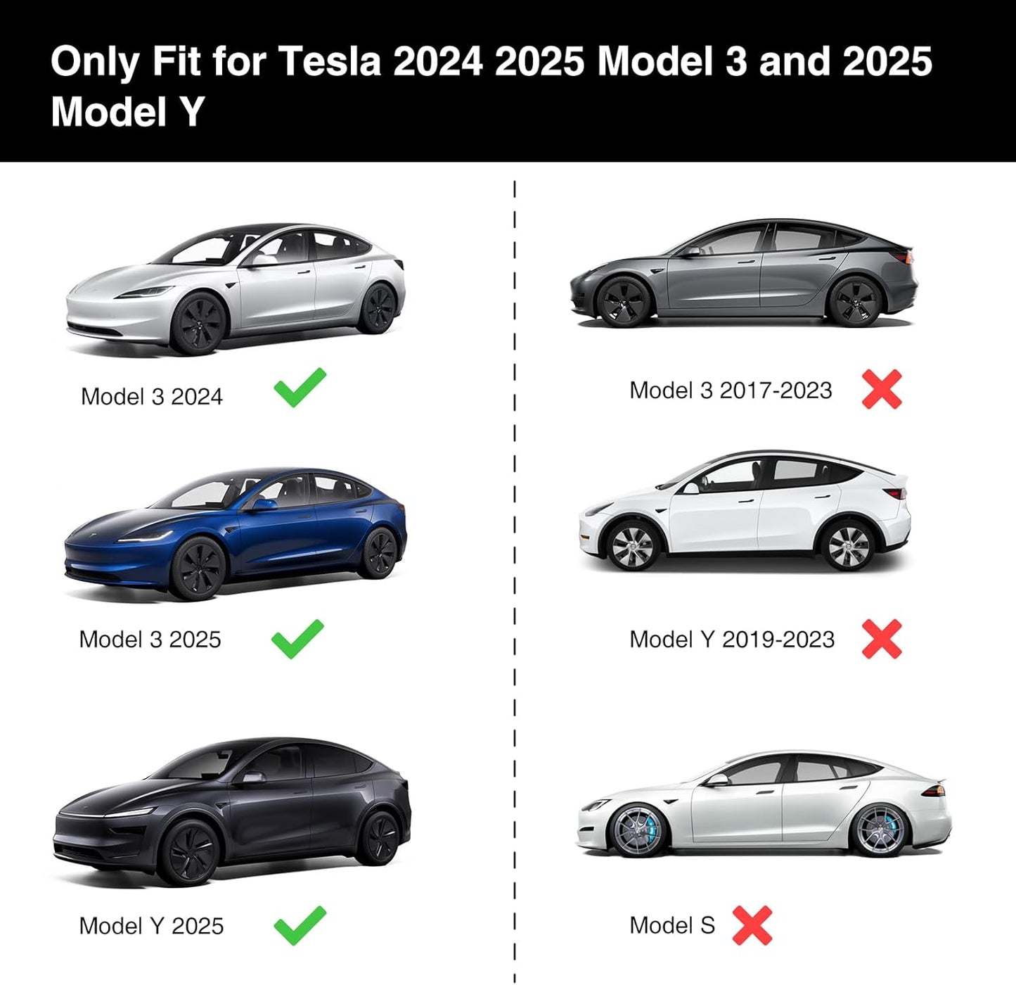 Tesheer PVC Center Console Wrap Kit for Tesla Model 3 Highland