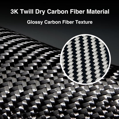 Tesheer Real Carbon Fiber Center Console Cover for 2024 Model 3 Highland Tesheer