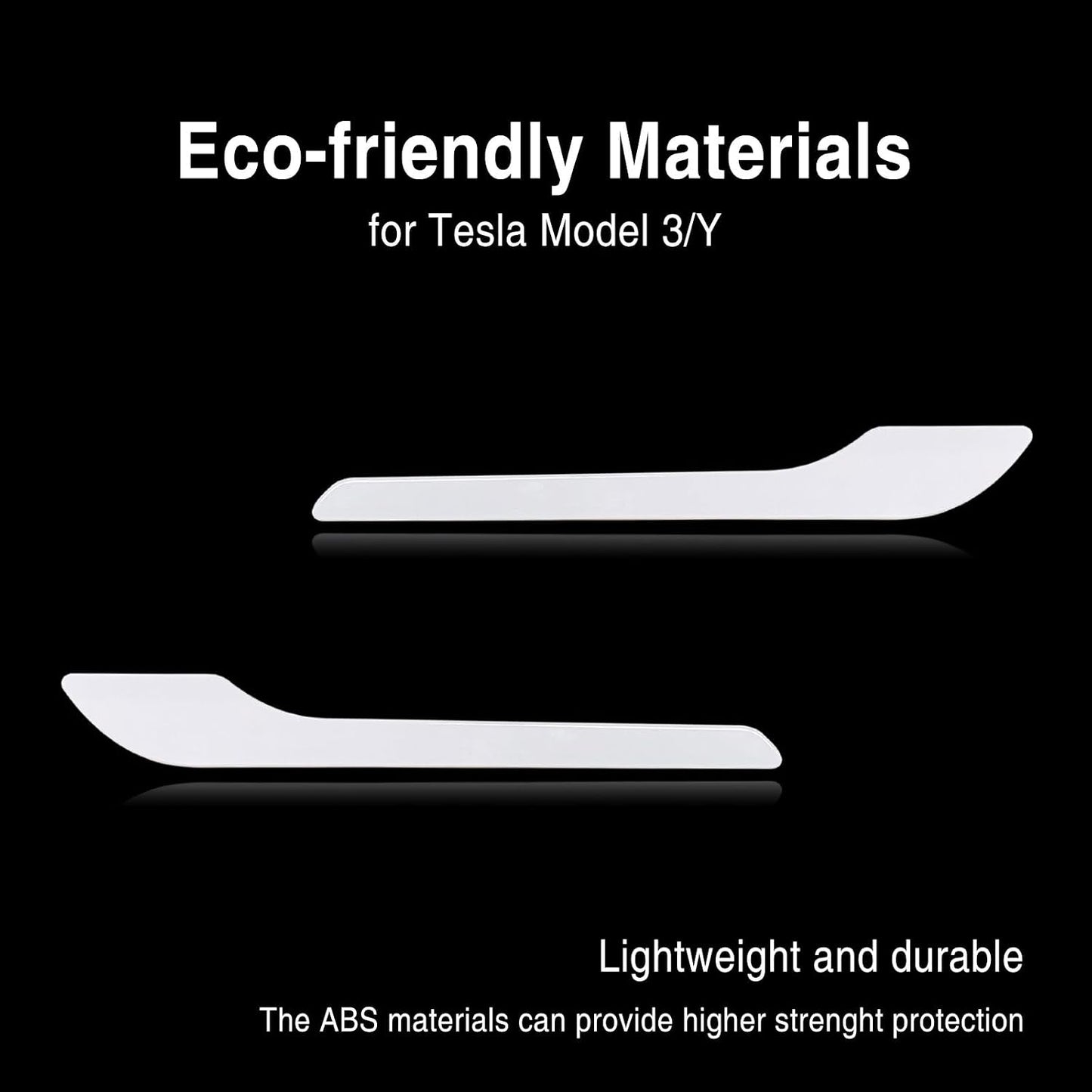 Tesheer White Door Handle Covers for Tesla Model 3/Y – Anti-Scratch, 4PCS