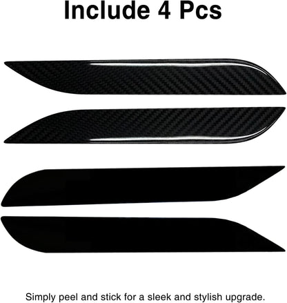 Tesheer Real Carbon Fiber Door Handle Covers for 2016–2026 Tesla Model S – 4PCS Tesheer