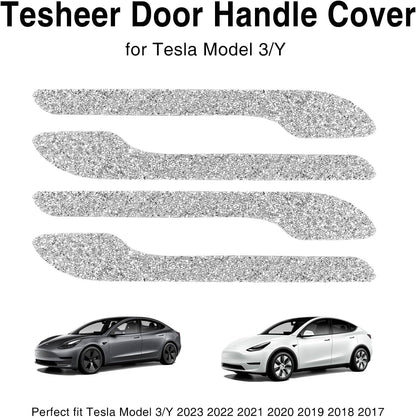 Tesheer Crystal Rhinestone Door Handle Covers for Tesla Model 3/Y – 4PCS Tesheer