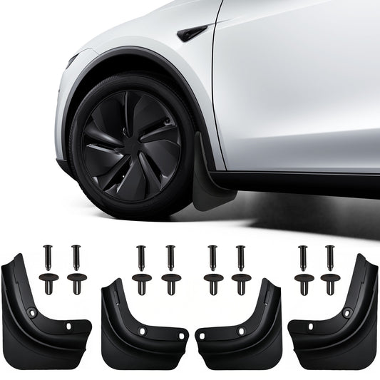 Tesheer Mud Flaps for Tesla Model Y – Premium Splash Guards with Installation Kit
