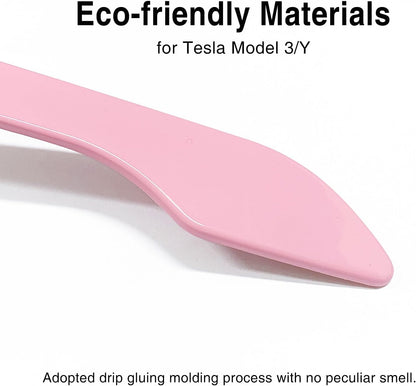 Tesheer Premium Pink Door Handle Protector Wrap – 4-Piece ABS Scratch Guard for Tesla Model 3 & Model Y Tesheer
