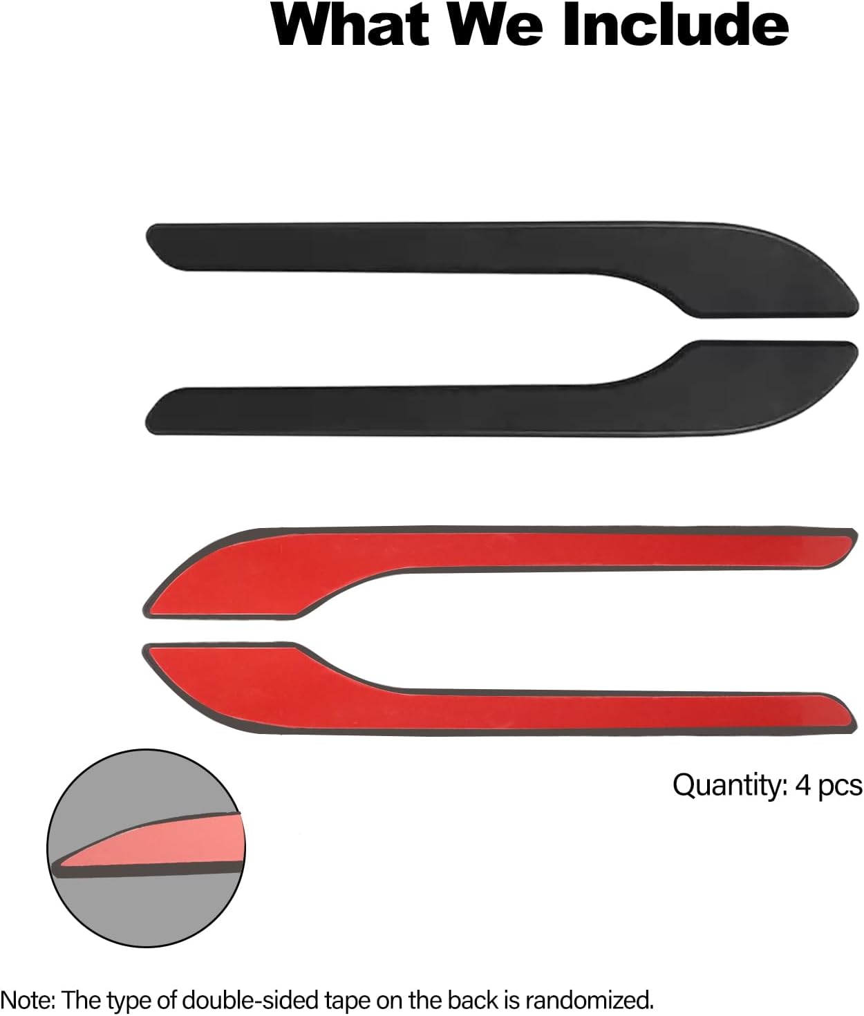 Tesheer Premium Door Handle Protector Wrap – 4-Piece Scratch-Resistant Set for Tesla Model 3 & Model Y