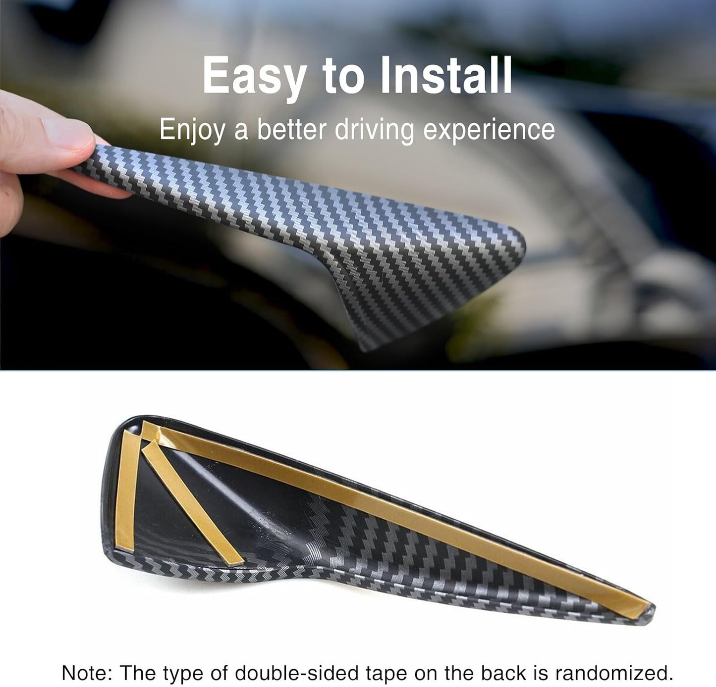 Tesheer Matte Carbon Fiber HW3 Side Camera Covers for 2021–2023 Tesla Model 3/Y – 2PCS