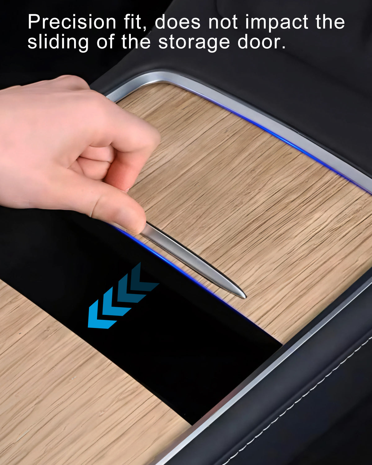 Wood Grain Center Console Wrap for Tesla Model 3 Highland & Model Y Juniper