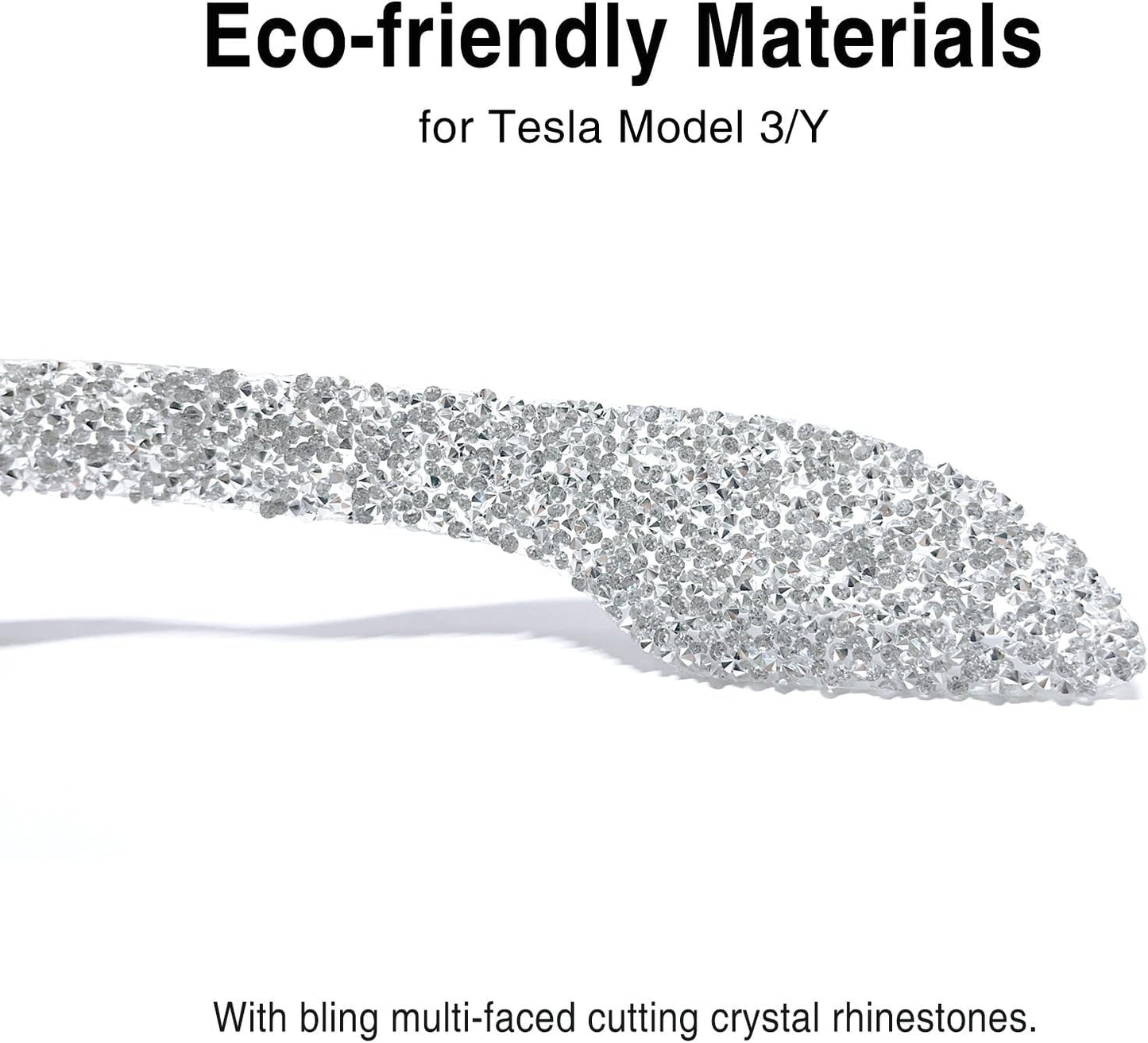 Tesheer Crystal Rhinestone Door Handle Covers for Tesla Model 3/Y – 4PCS