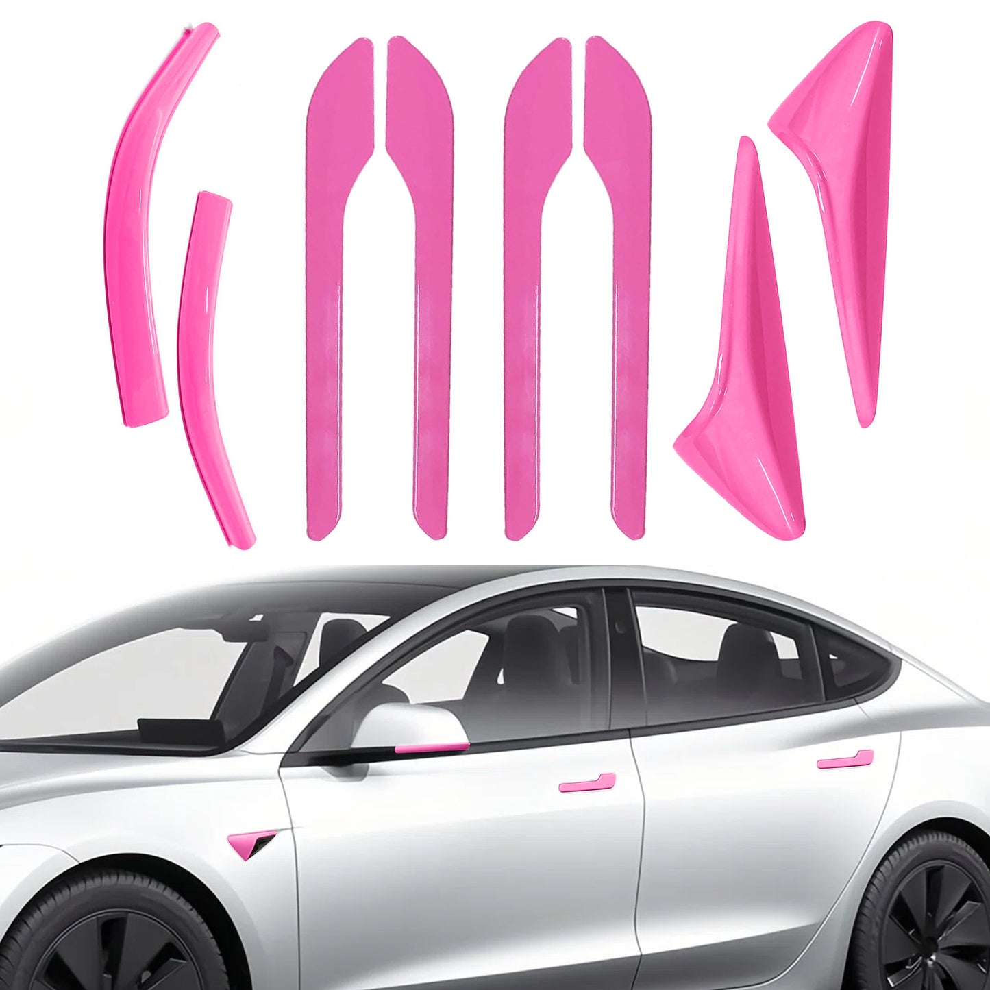 Tesla Model 3 Highland pink accessories set 2024-2026