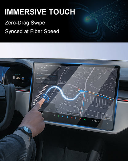Anti-scratch screen protector for Tesla display