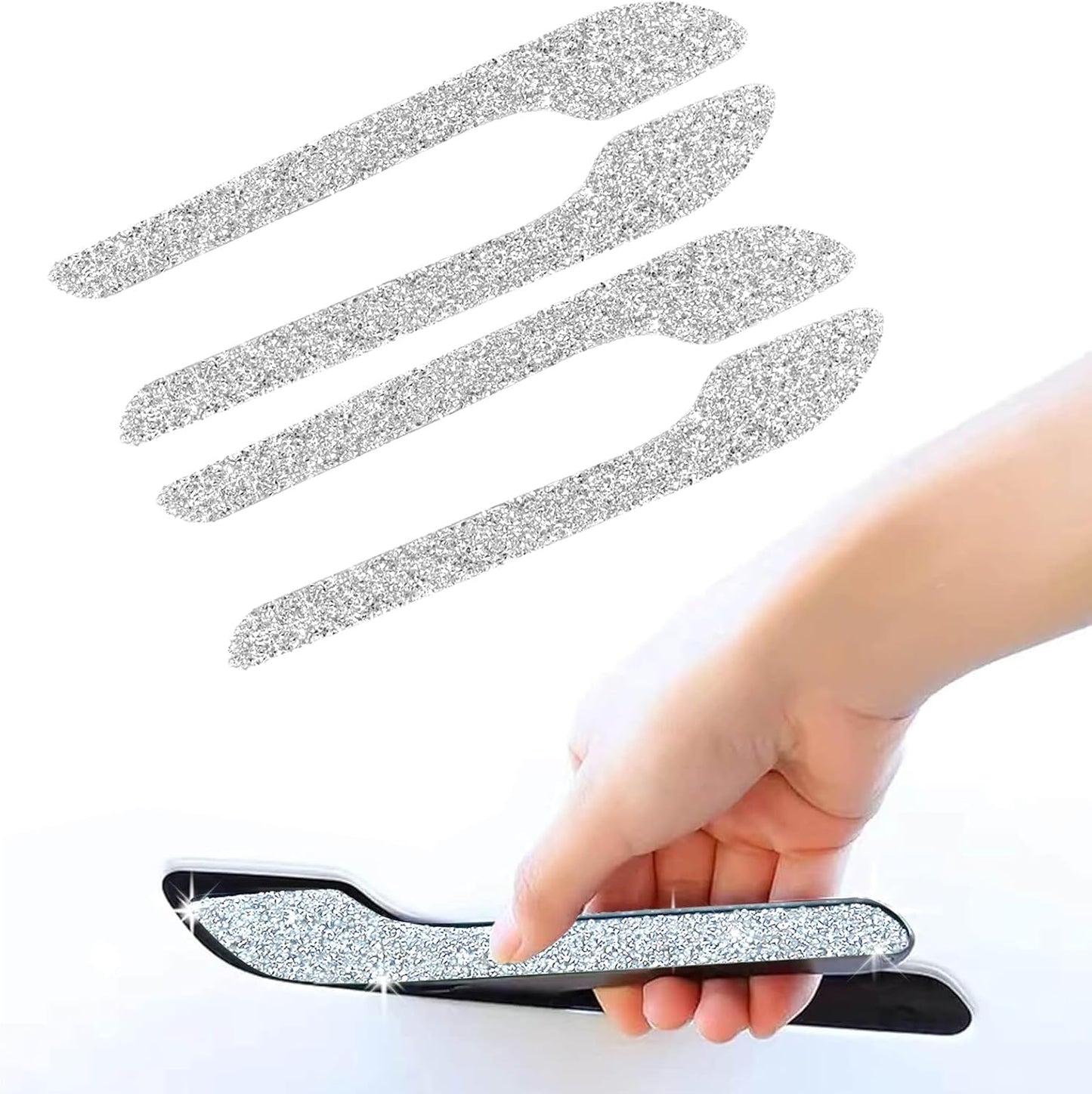 Tesheer Crystal Rhinestone Door Handle Covers for Tesla Model 3/Y – 4PCS