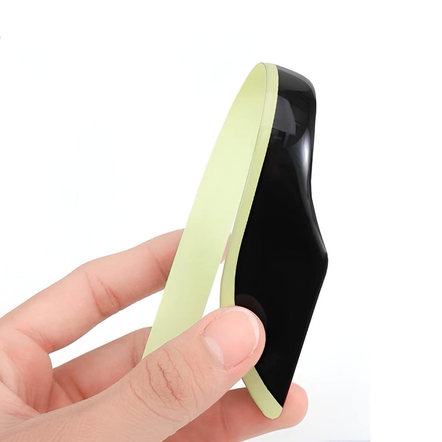 Tesheer Fluorescent Door Handle Stickers for Tesla Model 3/Y – Black & Green, 4PCS