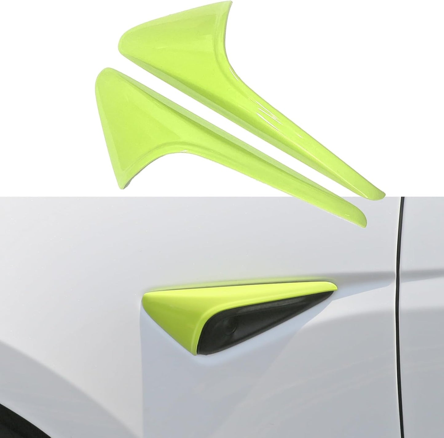 Tesheer Green HW4 Side Camera Covers for 2024–2025 Tesla Model 3/Y – 2PCS