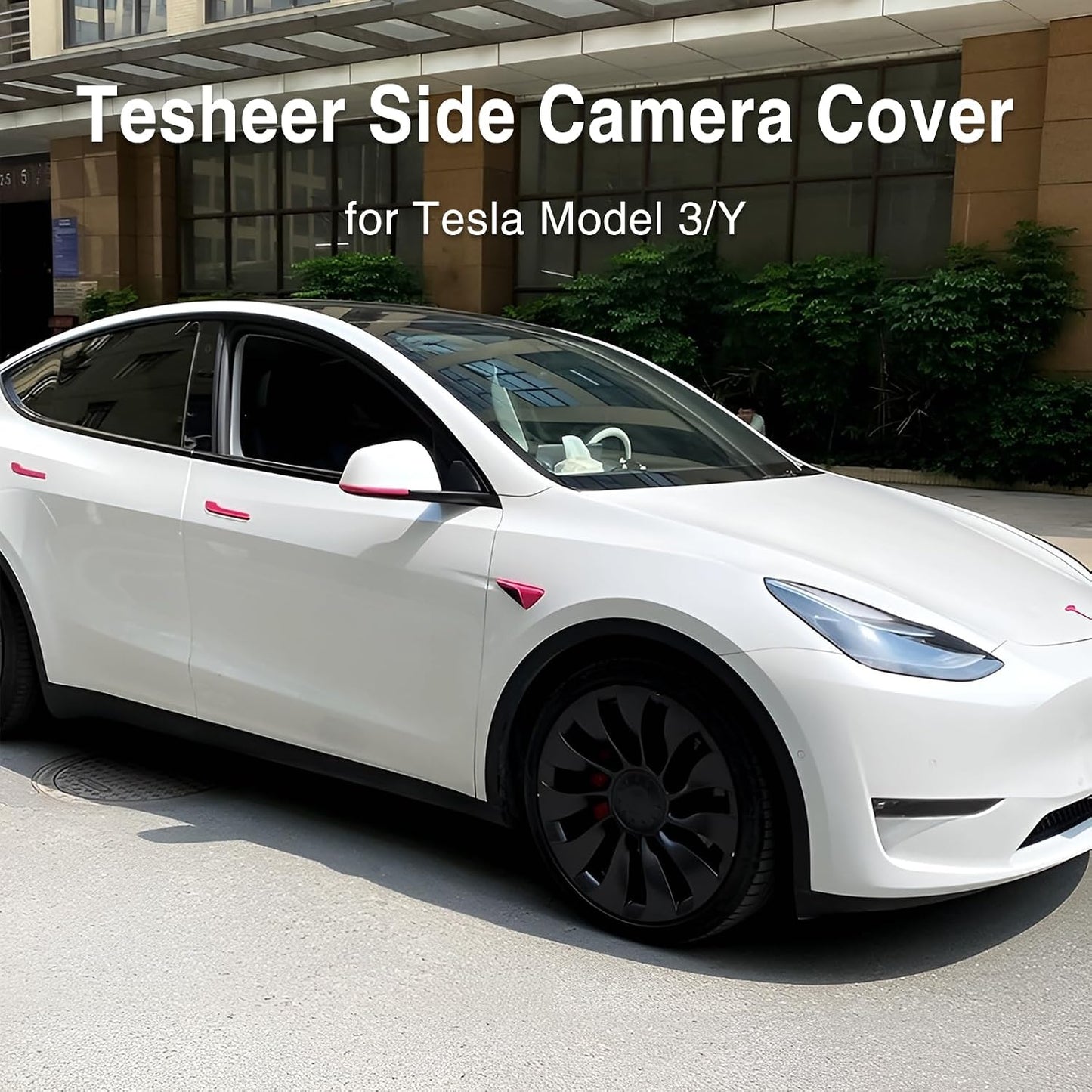 Tesheer Purple HW3 Side Camera Covers for 2021–2023 Tesla Model 3/Y – 2PCS