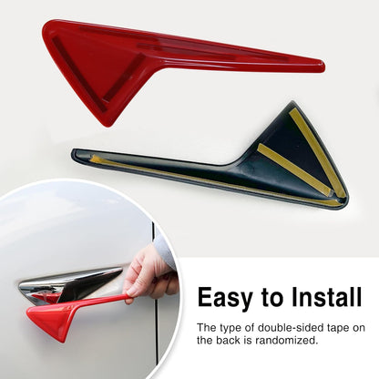 Tesheer Red HW3 Side Camera Covers for 2021–2023 Tesla Model 3/Y – 2PCS Tesheer