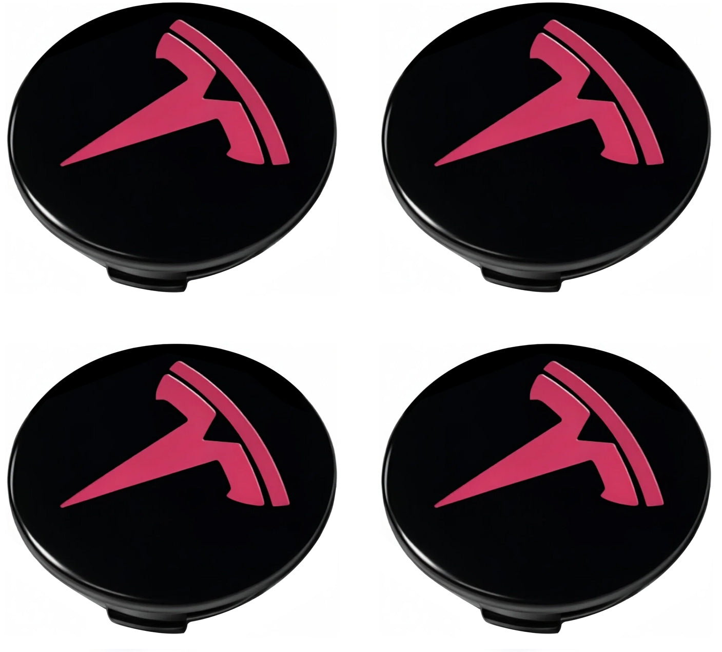 Pink Wheel Center Cap Kit for Tesla Model 3 & Model Y