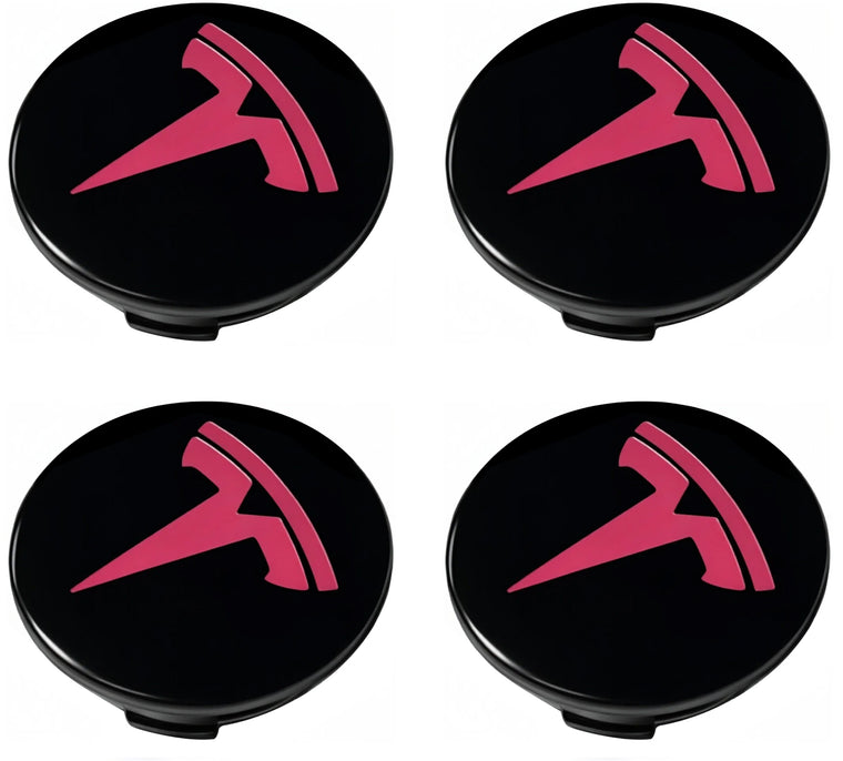 Pink Wheel Center Cap Kit for Tesla Model 3 & Model Y