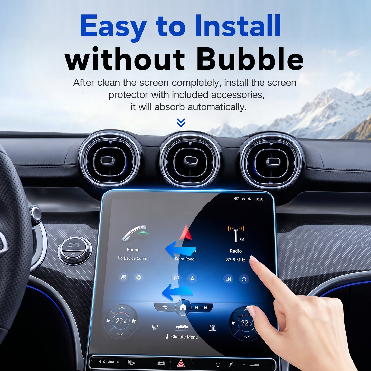 Mercedes-Benz GLC 300 Screen Protector | 11.9" + 12.3" Tempered Glass