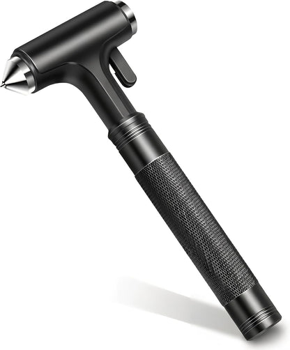 Tesheer 3-in-1 Car Window Breaker & Seatbelt Cutter Emergency Escape Hammer – Black