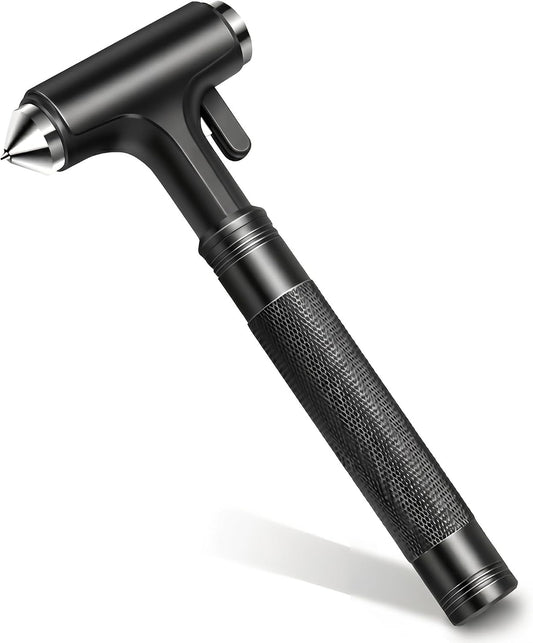 Tesheer 3-in-1 Car Window Breaker & Seatbelt Cutter Emergency Escape Hammer – Black