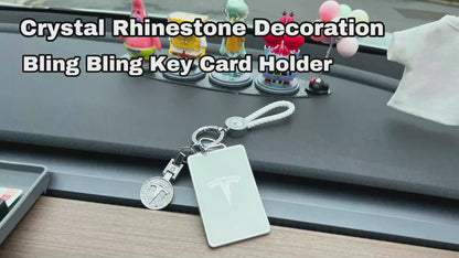 Tesheer Bling Key Card Holder for Tesla Model S/X/3/Y Cybertruck