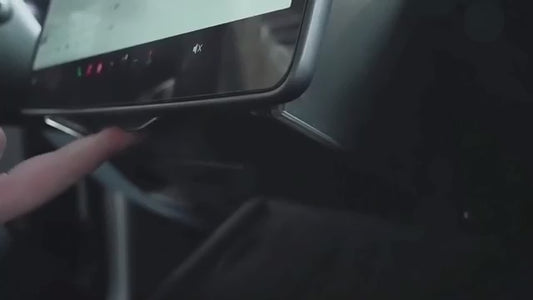 Hidden Under-Screen Storage Box Compatible with Tesla Model Y 2020-2026 & Model 3 2017-2026