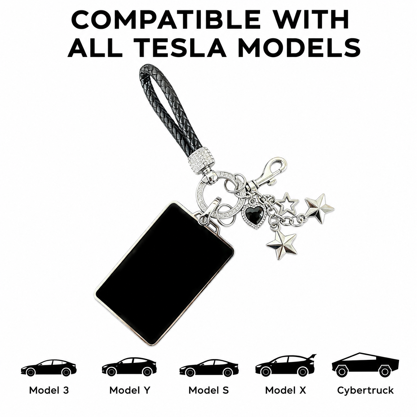 Midnight Star Crystal Tesla Key Card Holder